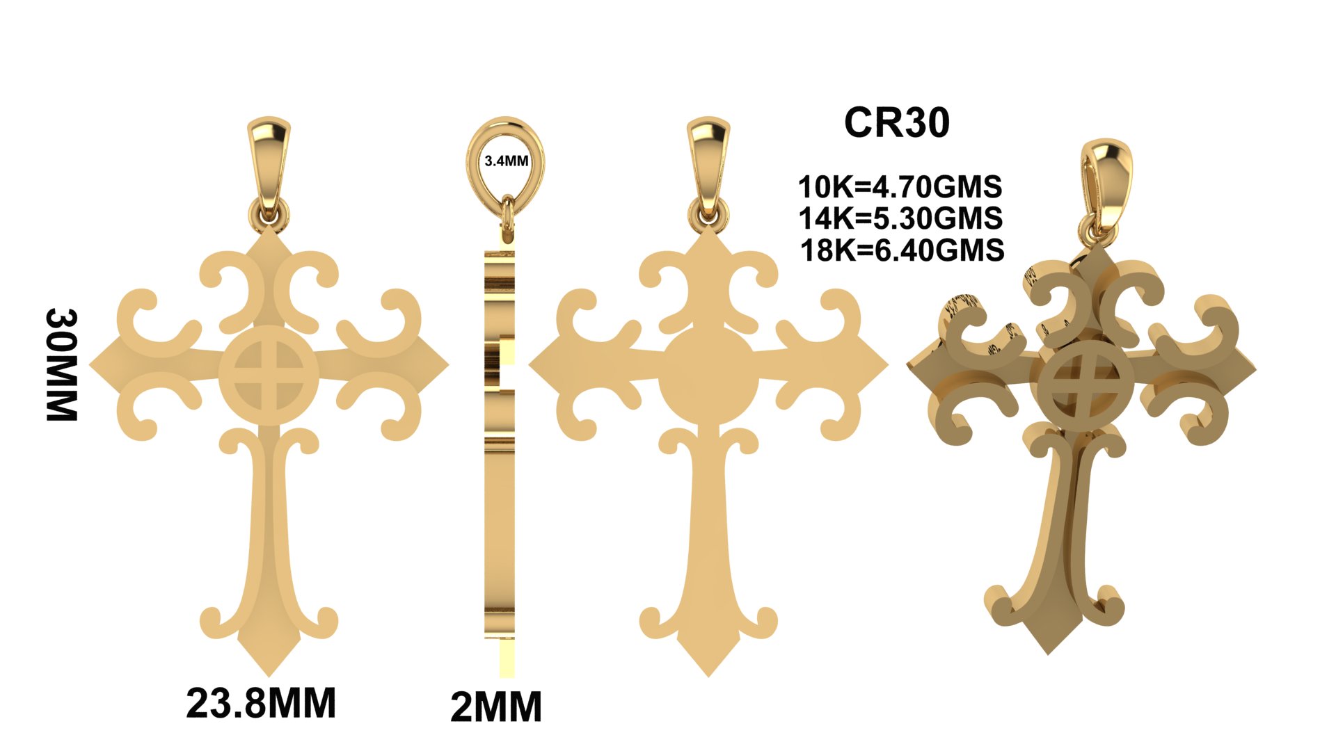 CR 30 Jewelry STL Files for Manufacturers & 3D Printing - Image 3
