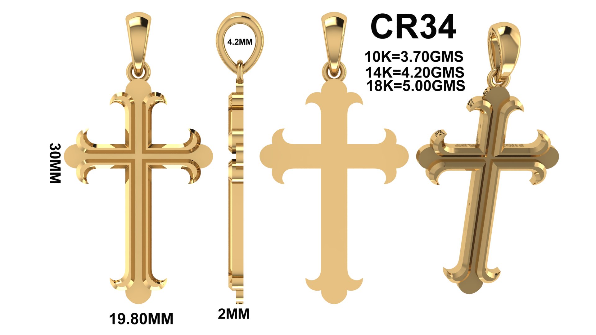 CR 34 Jewelry STL Files for Manufacturers & 3D Printing - Image 8