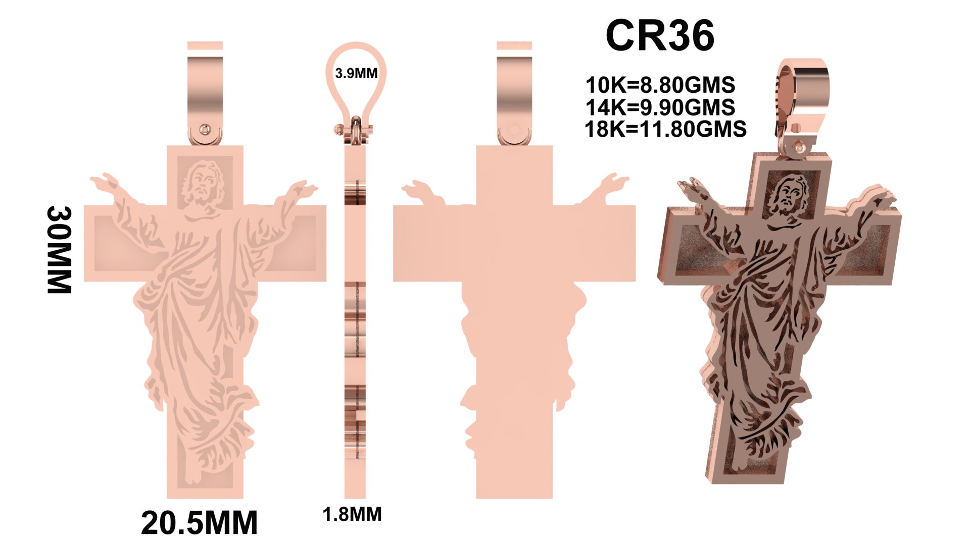 CR 36 Jewelry STL Files for Manufacturers & 3D Printing - Image 8