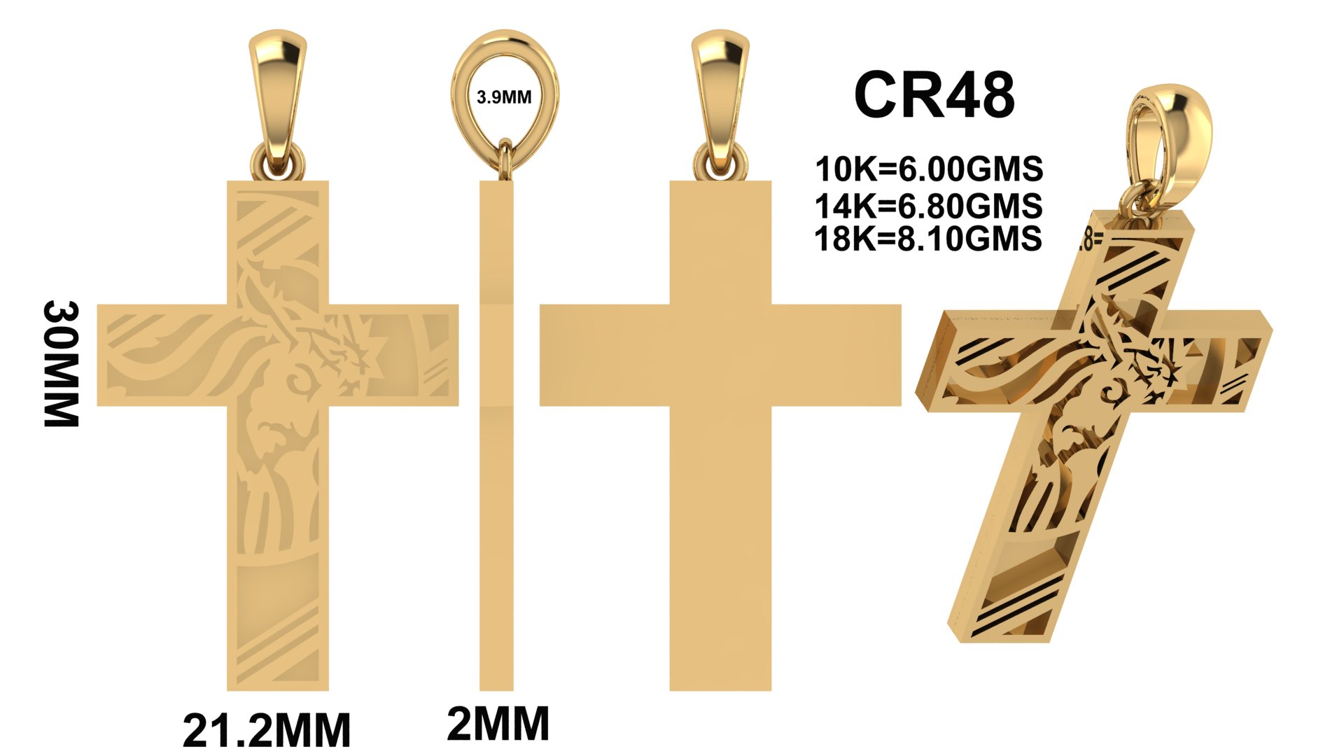 CR 48 Jewelry STL Files for Manufacturers & 3D Printing - Image 8