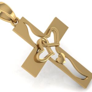 Jewelry STL File for 3D Printing – Cross Pendant Design CR-56