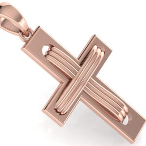 Jewelry STL File for 3D Printing – Cross Pendant Design CR-57
