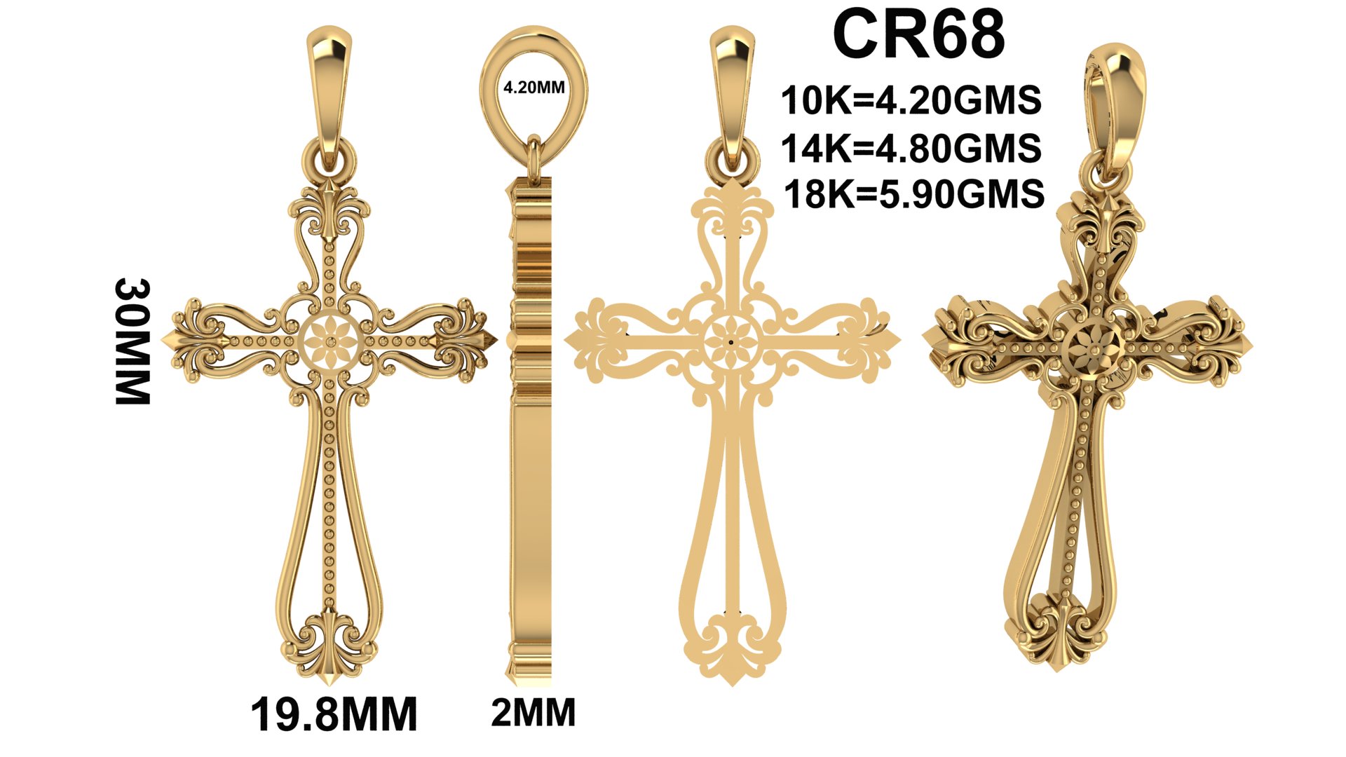 CR 68 Jewelry STL Files for Manufacturers & 3D Printing - Image 8