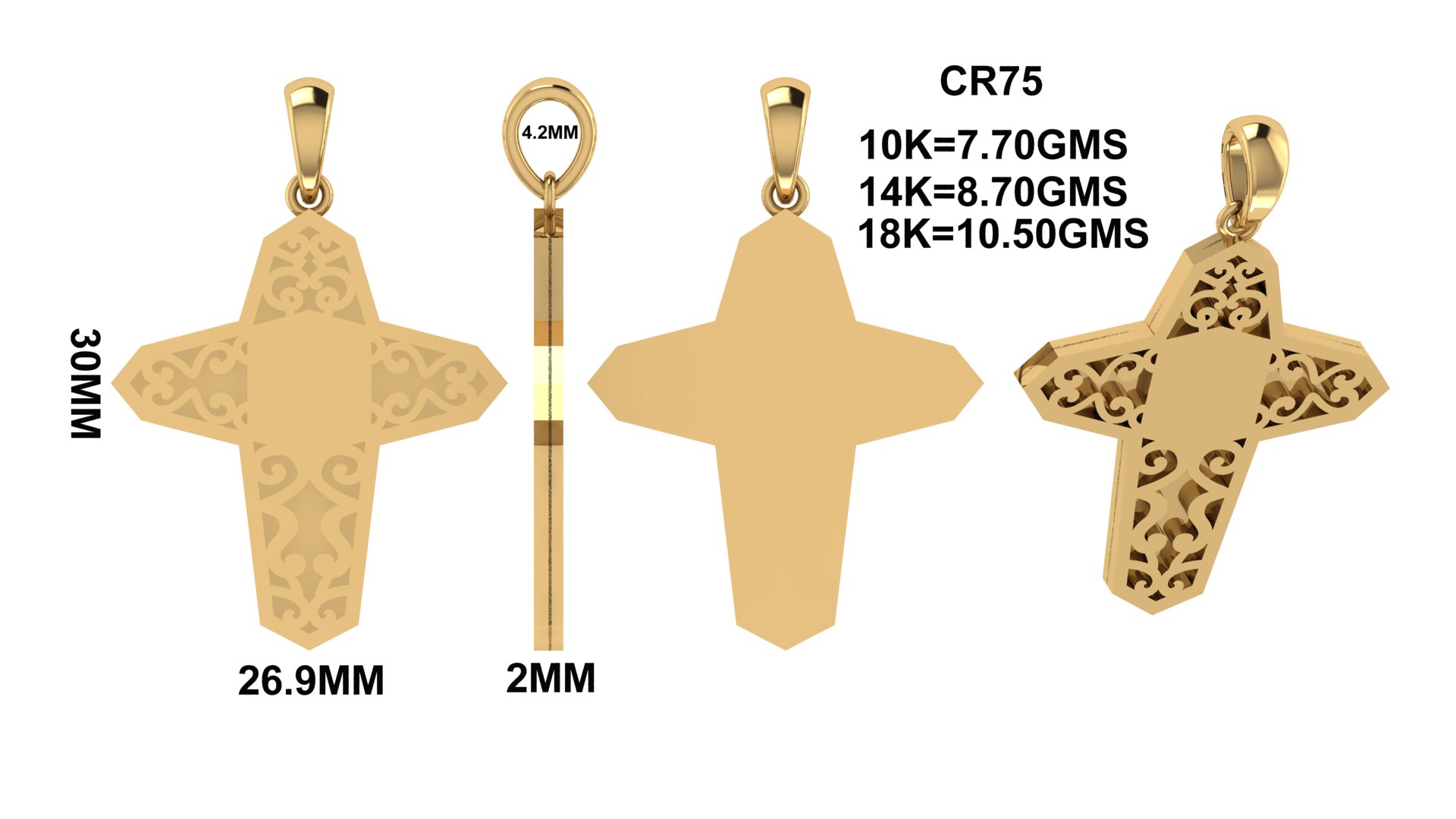CR 75 Jewelry STL Files for Manufacturers & 3D Printing - Image 7