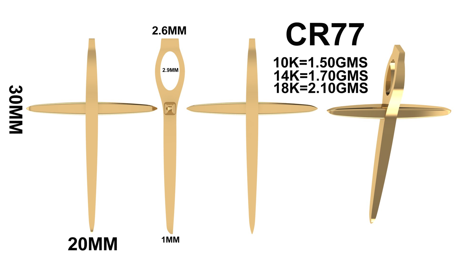 CR 77 Jewelry STL Files for Manufacturers & 3D Printing - Image 8